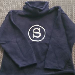 Boys embroidered rollneck sweater